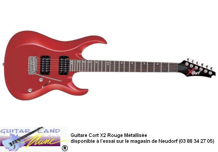 Guitare Cort X2 Rouge Metallise